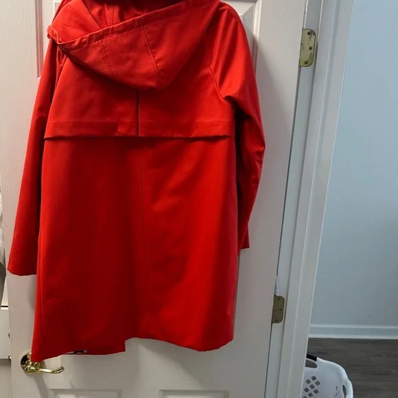 Kate Spade Vibrant Red Trench Coat - Picture 3 of 4